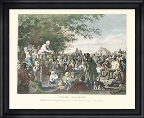 Framed Stump Speaking Print