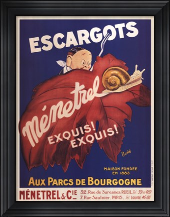 Framed Escargots Print