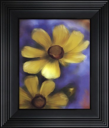 Framed Yellow Daisies Print