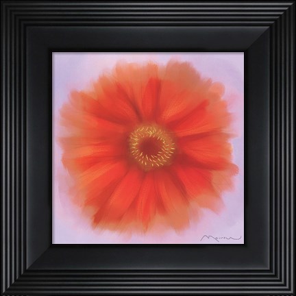 Framed Red Dahlia Print