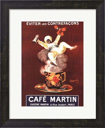 Framed Cafe Martin Print