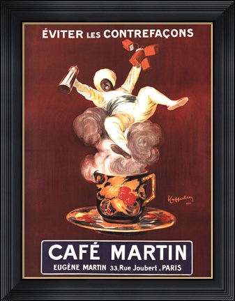 Framed Cafe Martin Print