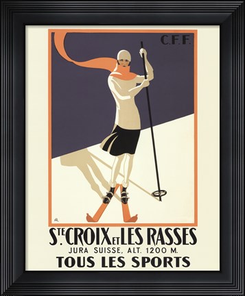 Framed Ste Croix Print