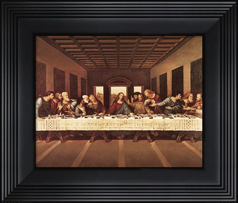 Framed Last Supper Print