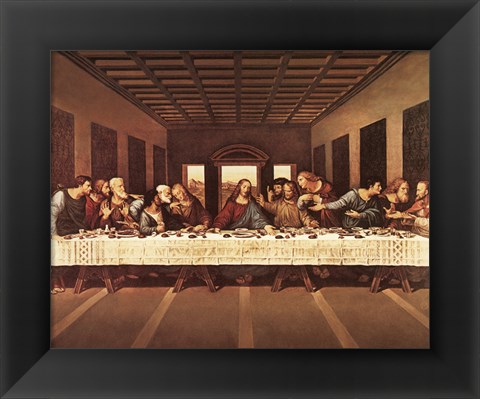 Framed Last Supper Print