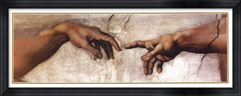 Framed Creation (Hands) Print