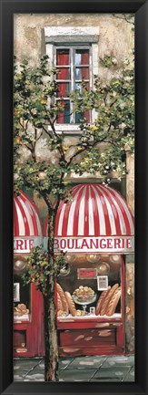 Framed Red Striped Awning Print