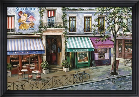 Framed Rue Des Maisons Print