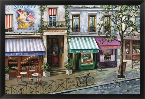 Framed Rue Des Maisons Print