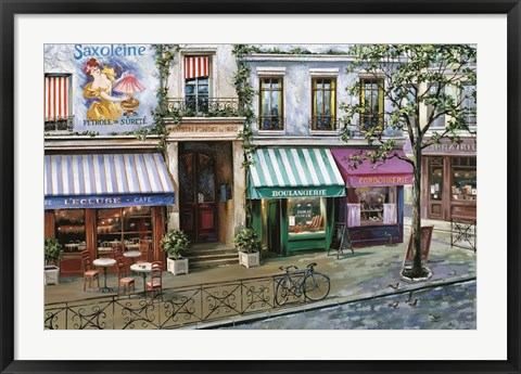 Framed Rue Des Maisons Print