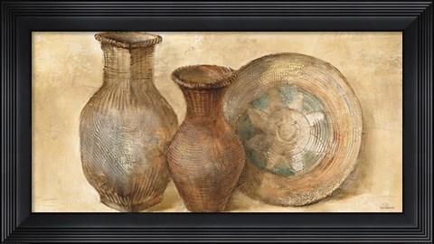 Framed Woven Vessels II Print