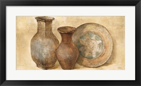 Framed Woven Vessels II Print