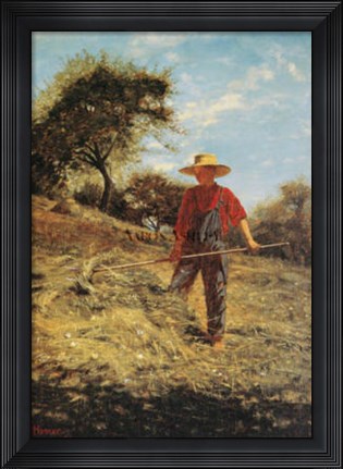 Framed Haymaking Print