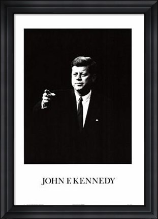 Framed John F. Kennedy Print