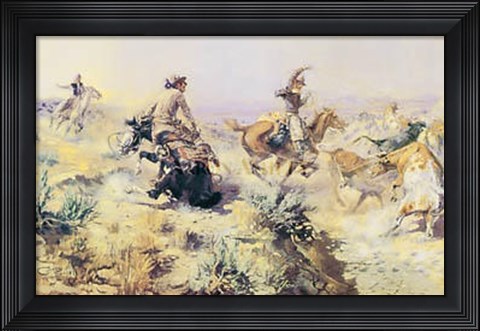 Framed Jerked Down Print