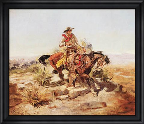 Framed Riding Line Print