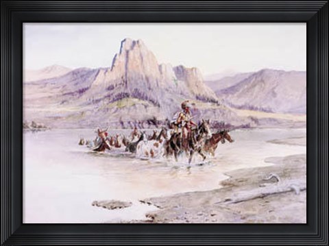 Framed Return Of The Horse Thieves Print