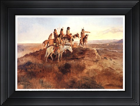 Framed Signal Smoke Print
