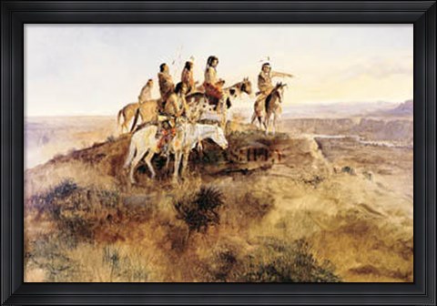 Framed Signal Smoke Print