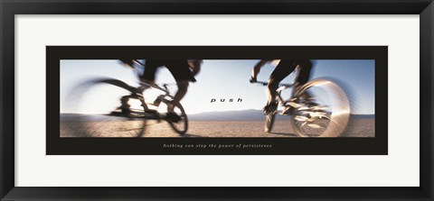Framed Push-Bicycles Print
