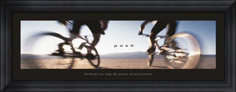 Framed Push-Bicycles Print