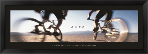 Framed Push-Bicycles Print