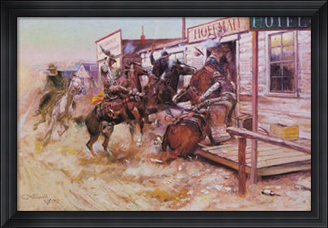 Framed In Without Knocking Print