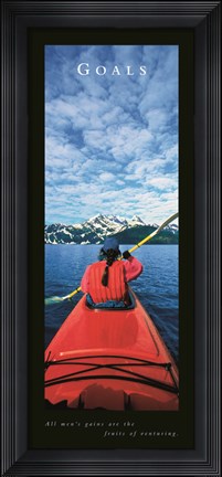 Framed Goals-Kayak Print