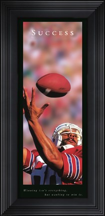 Framed Success-Football Print