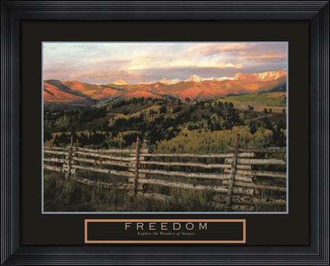 Framed Freedom - Explore the Wonders of Nature Print