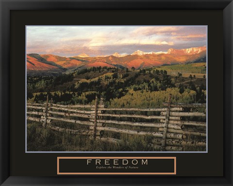 Framed Freedom - Explore the Wonders of Nature Print