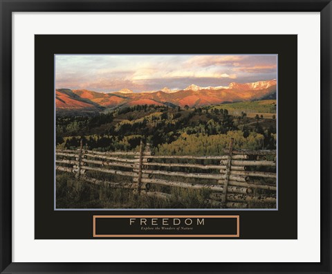 Framed Freedom - Explore the Wonders of Nature Print