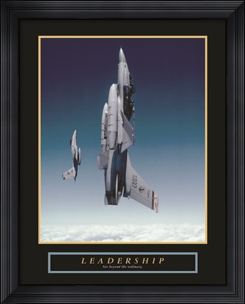 Framed Leadership - Planes Print
