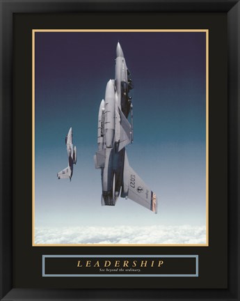 Framed Leadership - Planes Print