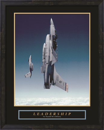 Framed Leadership - Planes Print