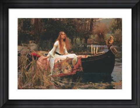 Framed Lady Of Shalott Print