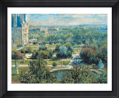Framed View Of Tuileries Gardens Print