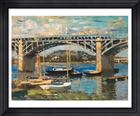 Framed Bridge at Argenteuil (bridge center) Print