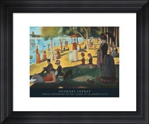 Framed Sunday Afternoon on the Island of La Grande Jatte, c.1886 Print