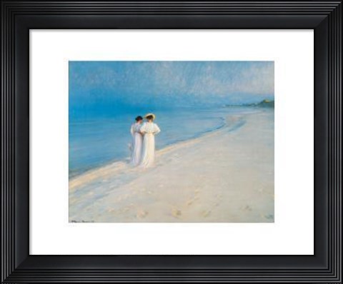 Framed Summer Afternoon on Skagen Beach Print
