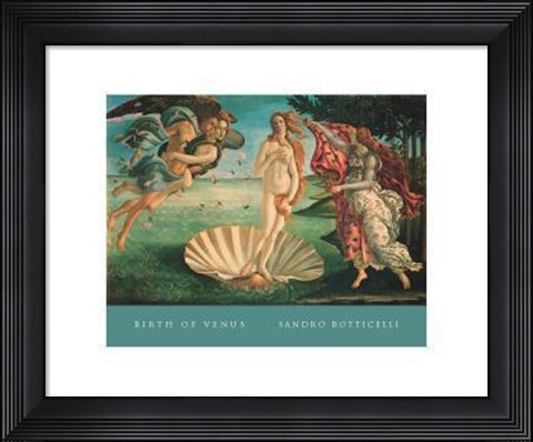 Framed Birth Of Venus Print
