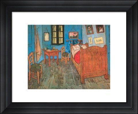 Framed Bedroom At Arles Print