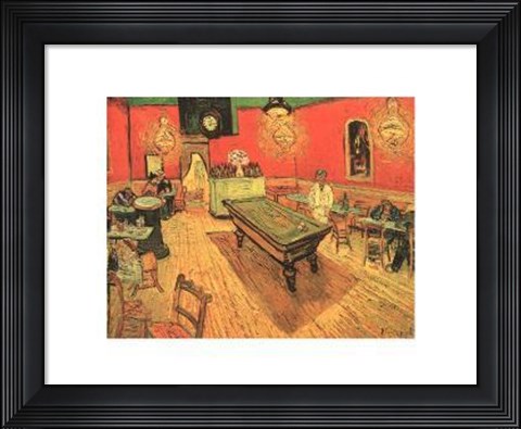 Framed Night Cafe in the Place Lamartine in Arles, c.1888 Print
