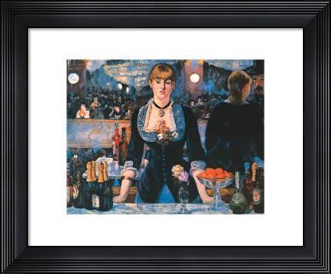 Framed Bar At The Follies Bergere Print