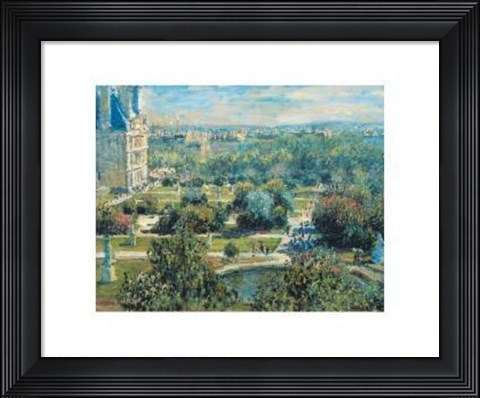 Framed View Of Tuileries Gardens Print