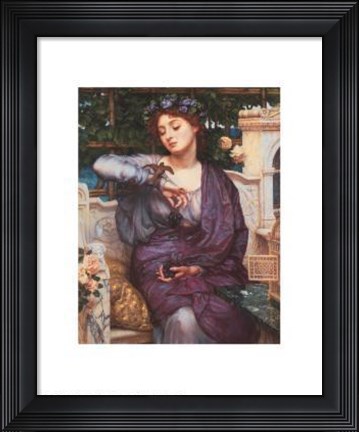 Framed Libra And Her Sparrow, 1907 Print