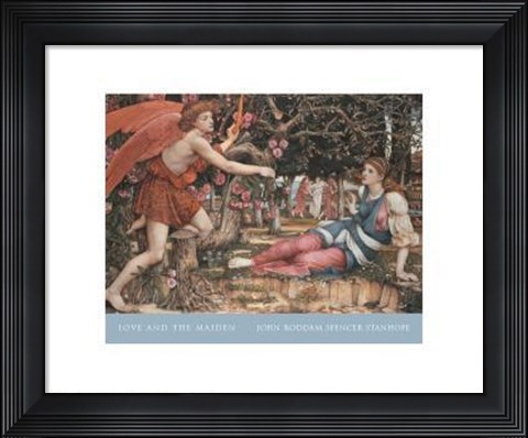 Framed Love And The Maiden Print