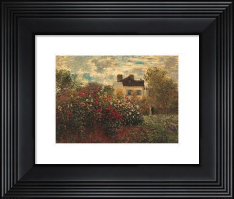 Framed Artist Garden In Argenteuil Print