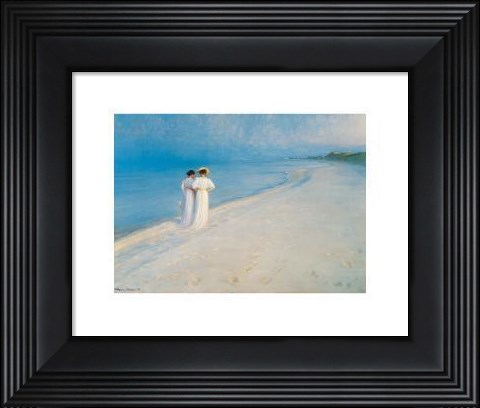 Framed Summer Afternoon on Skagen Beach Print