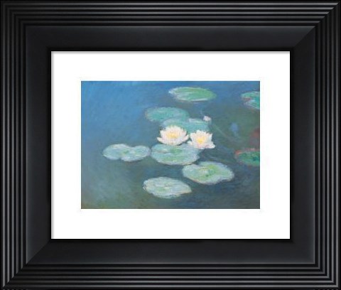 Framed Nympheas Effet Du Soir Print